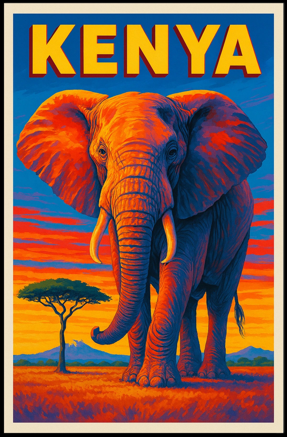 Majestic Kenya Poster