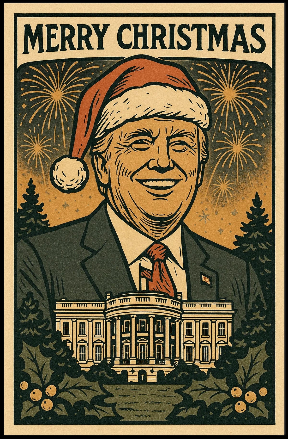 Merry Christmas Celebration Poster