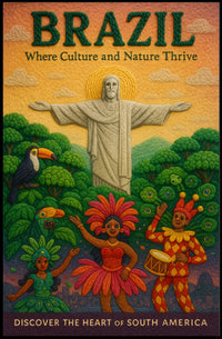 Discover the Heart of South America Poster