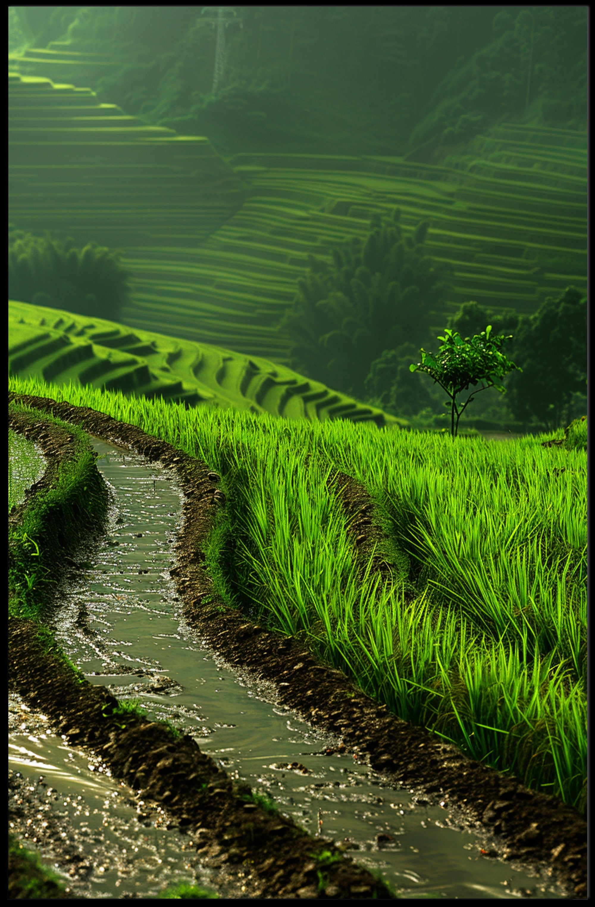 Terraced Rice Fields Southeast Asia Cultural or Heritage Poster PosterGoat