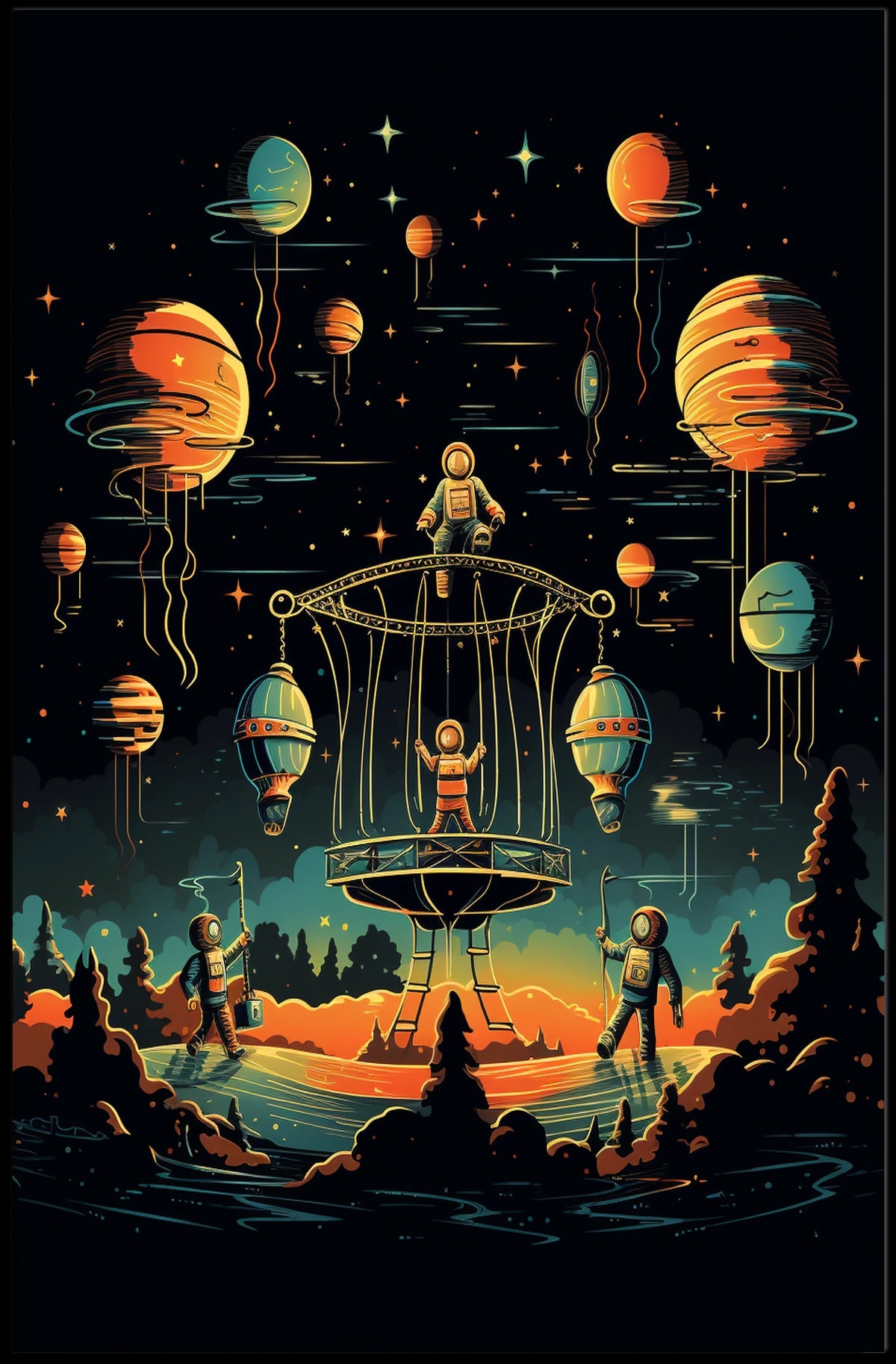 Cosmic Adventure Poster