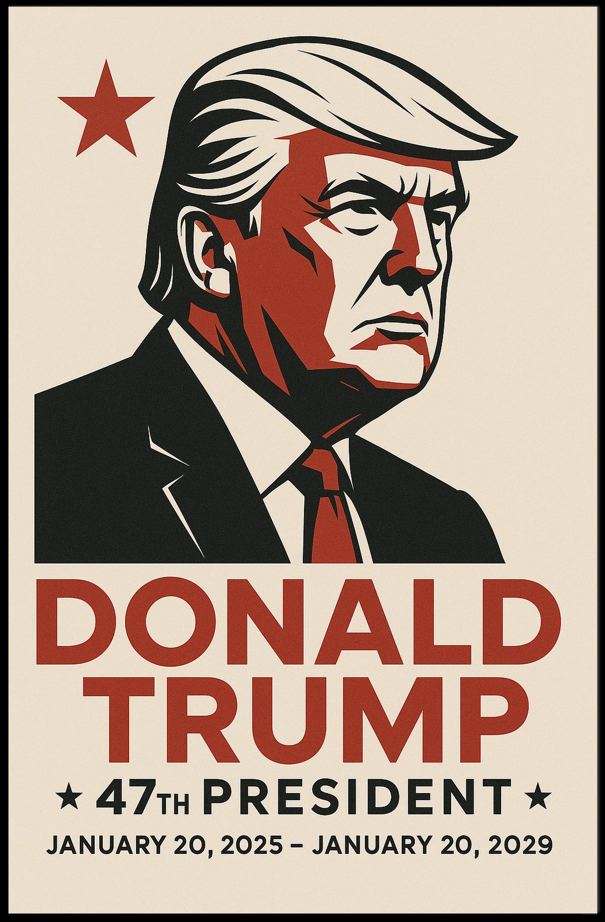 Donald Trump 47th President Poster