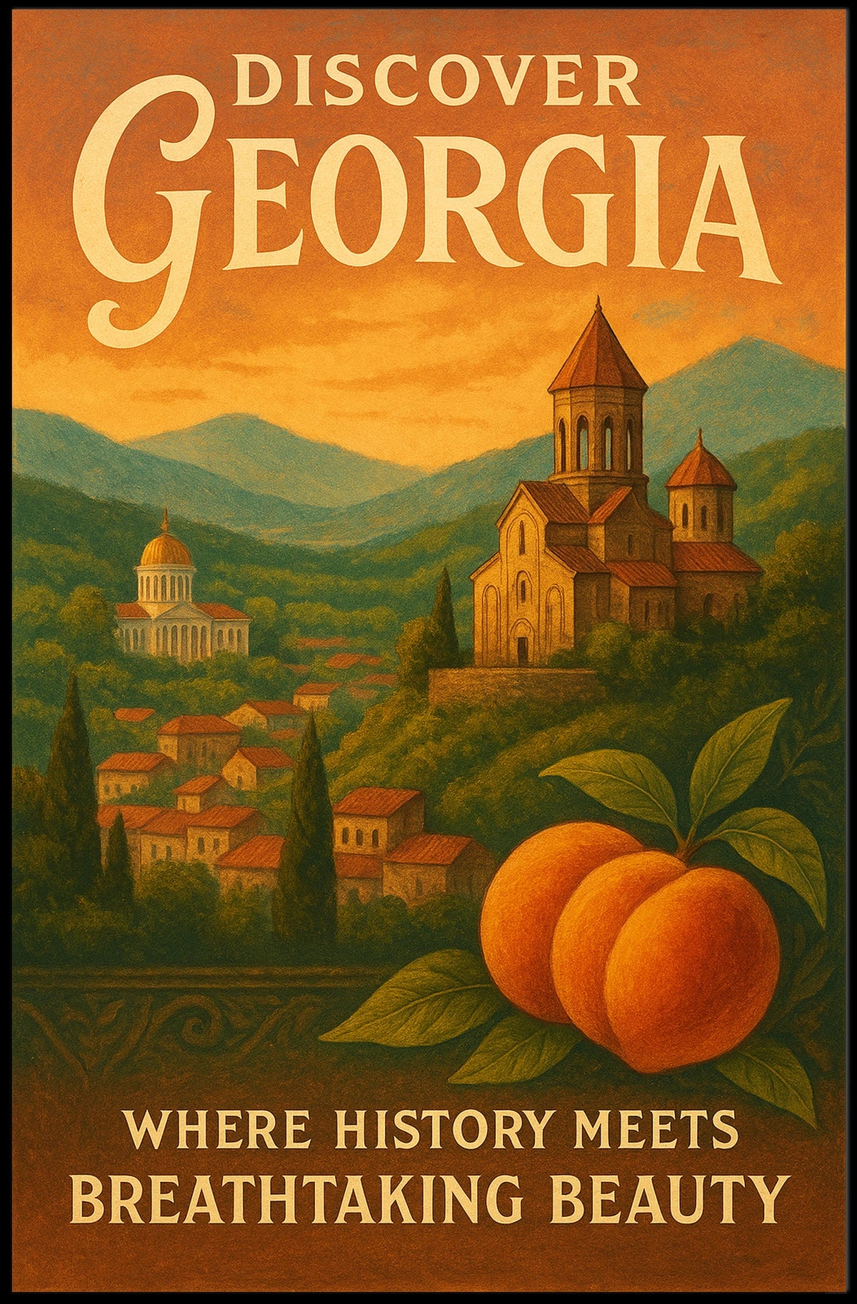 Discover Georgia Poster