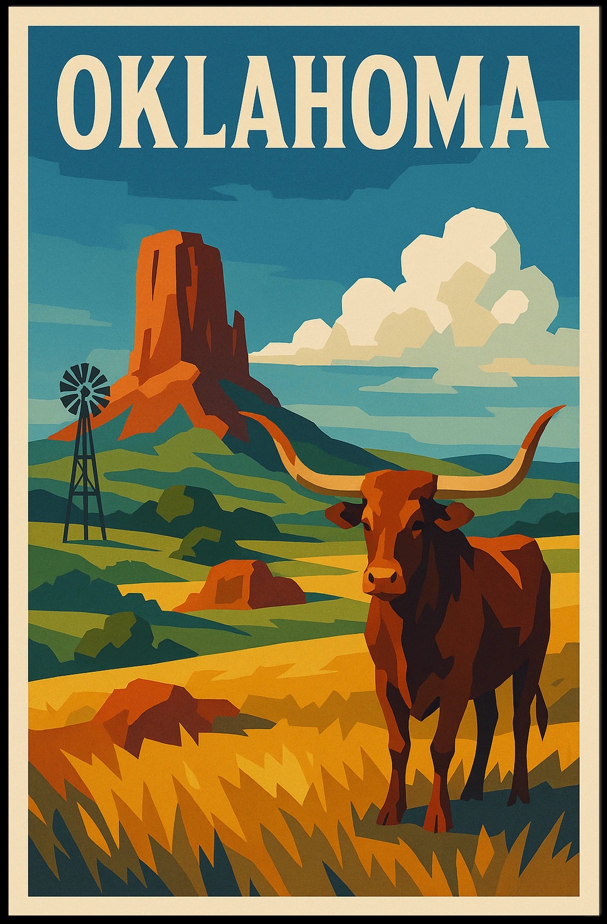 Oklahoma Landscape Poster