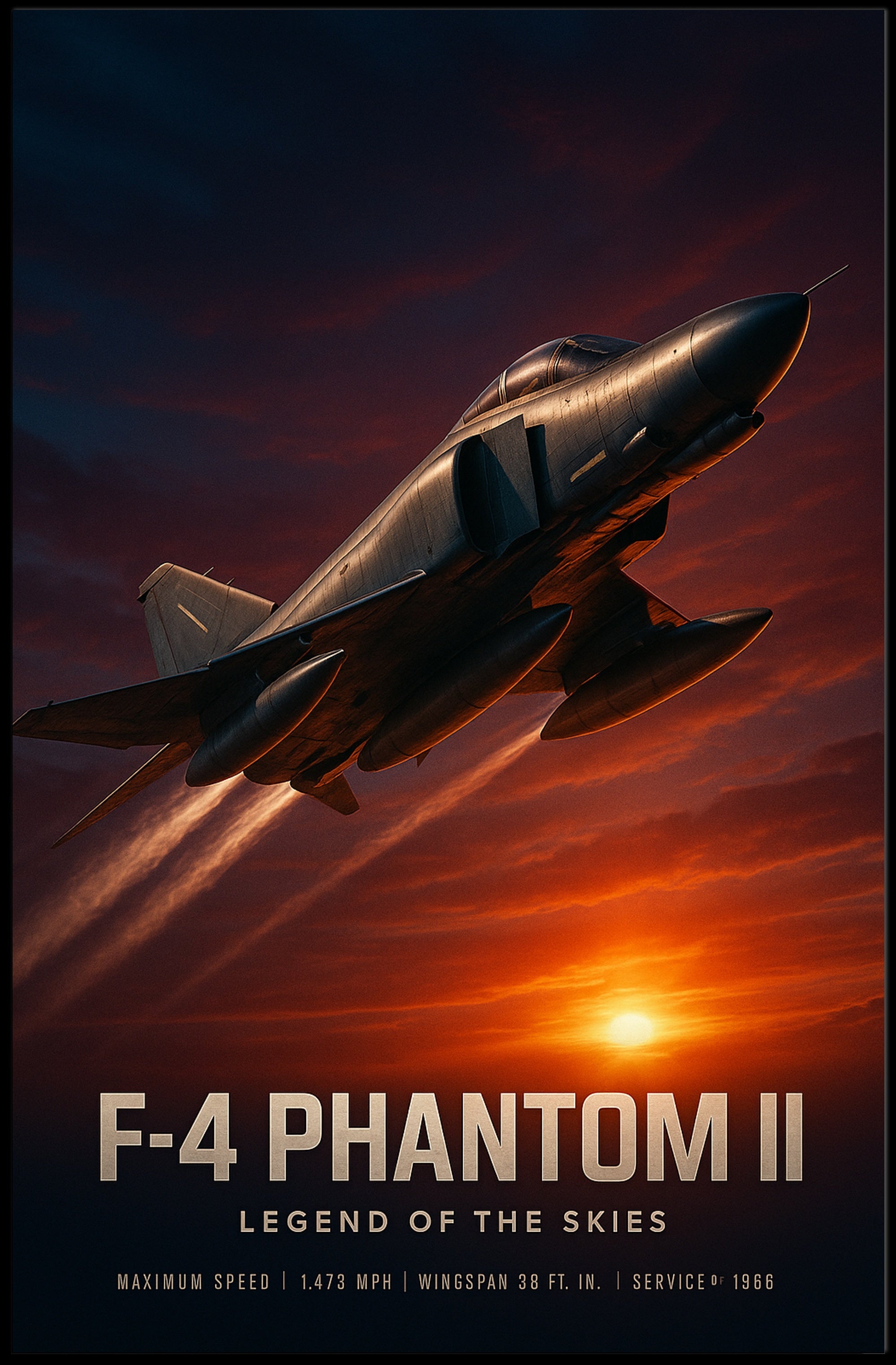 F-4 Phantom II Legend of the Skies Poster