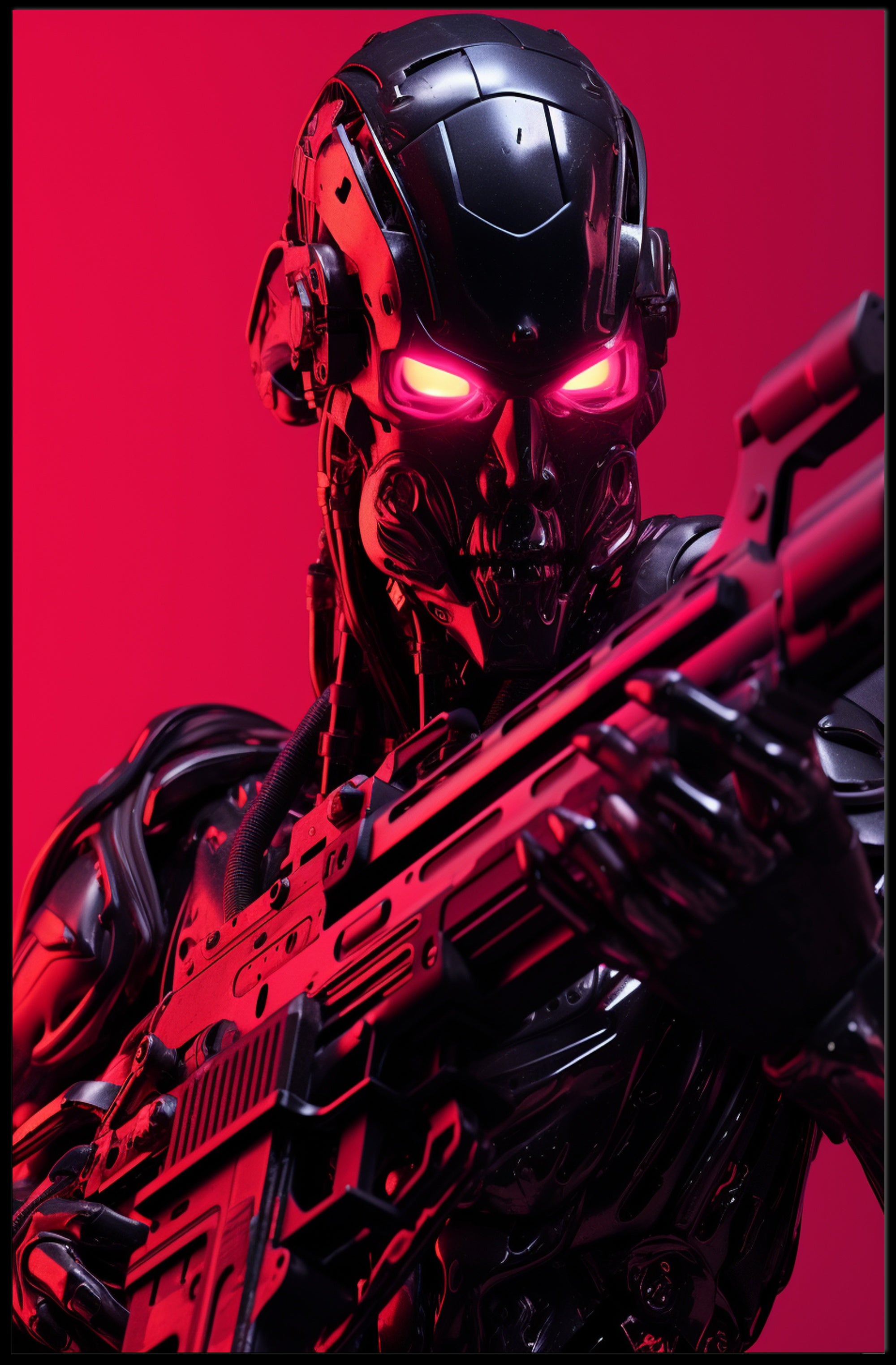 Cybernetic Warrior Poster PosterGoat