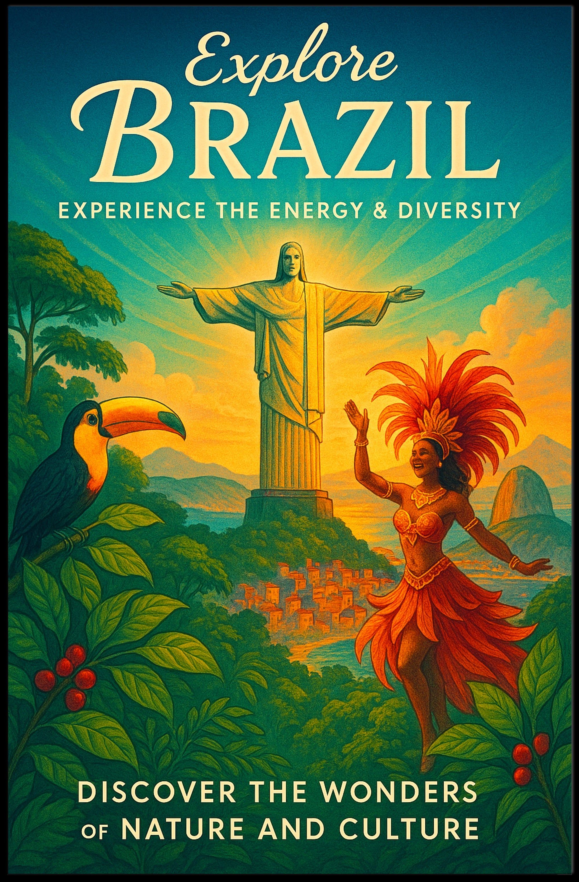Explore Brazil Poster