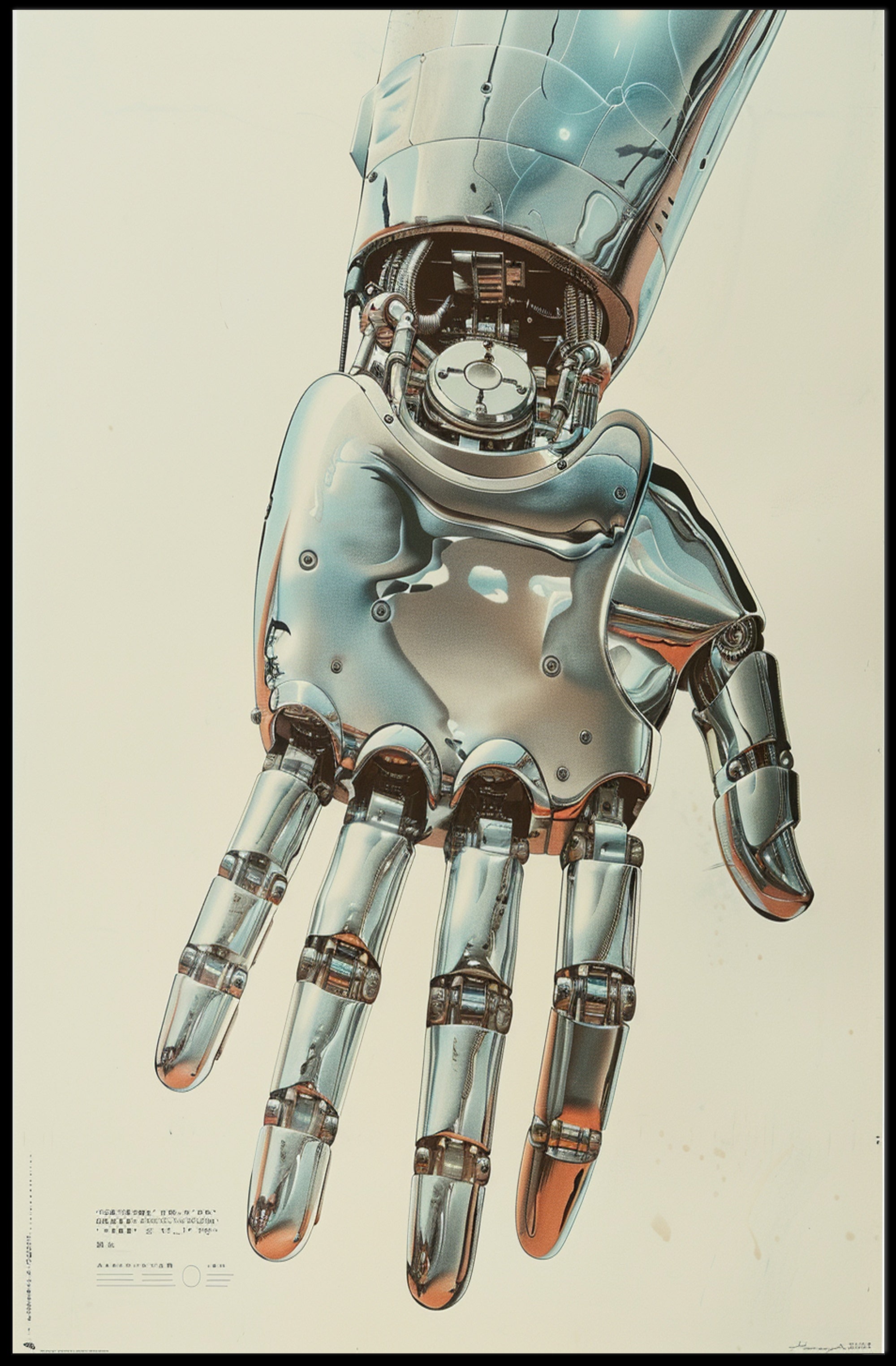 The Futuristic Hand Art Poster for Home Decor and Wall Art Enthusiasts PosterGoat