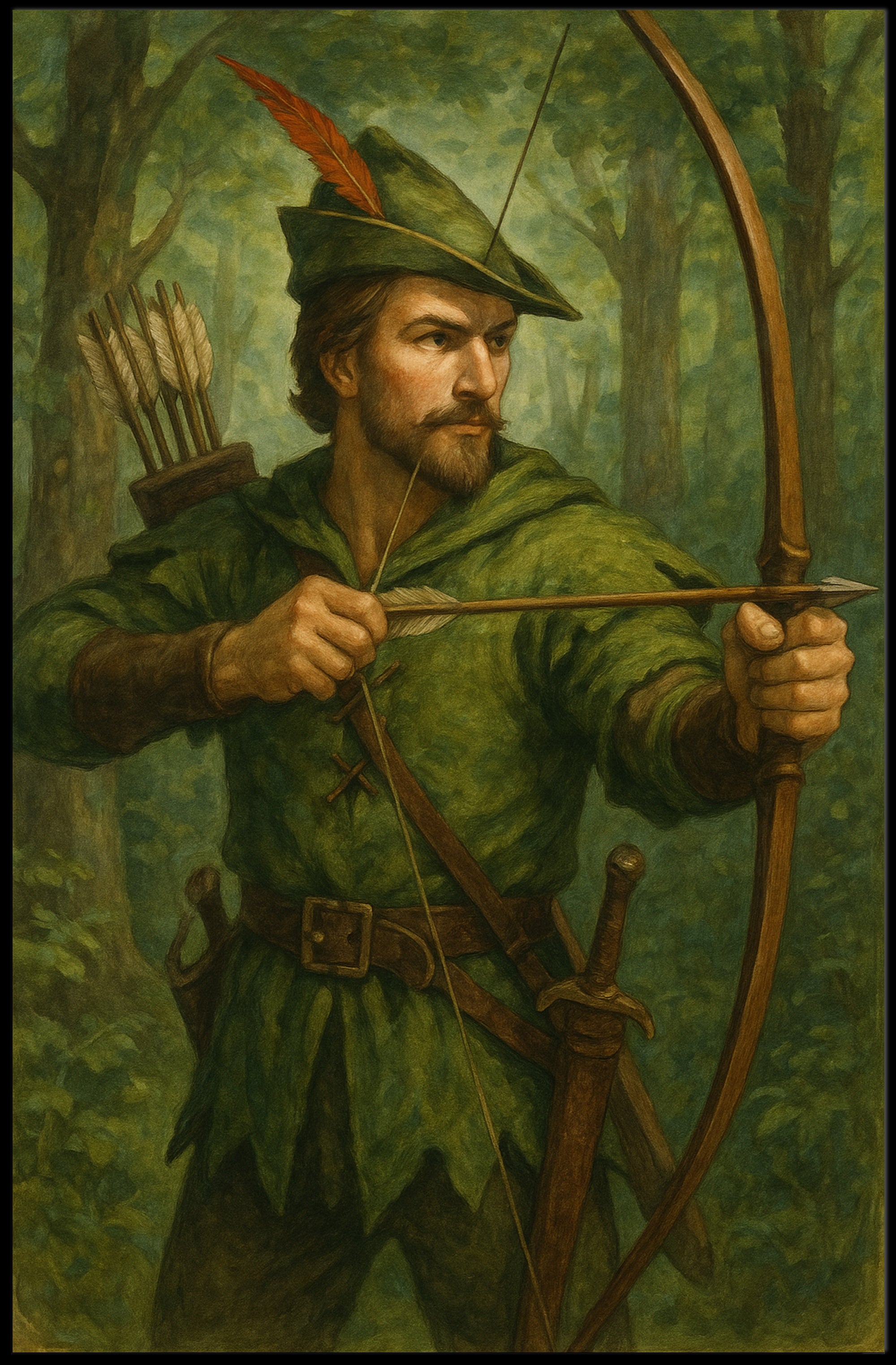 The Archer in the Forest Poster