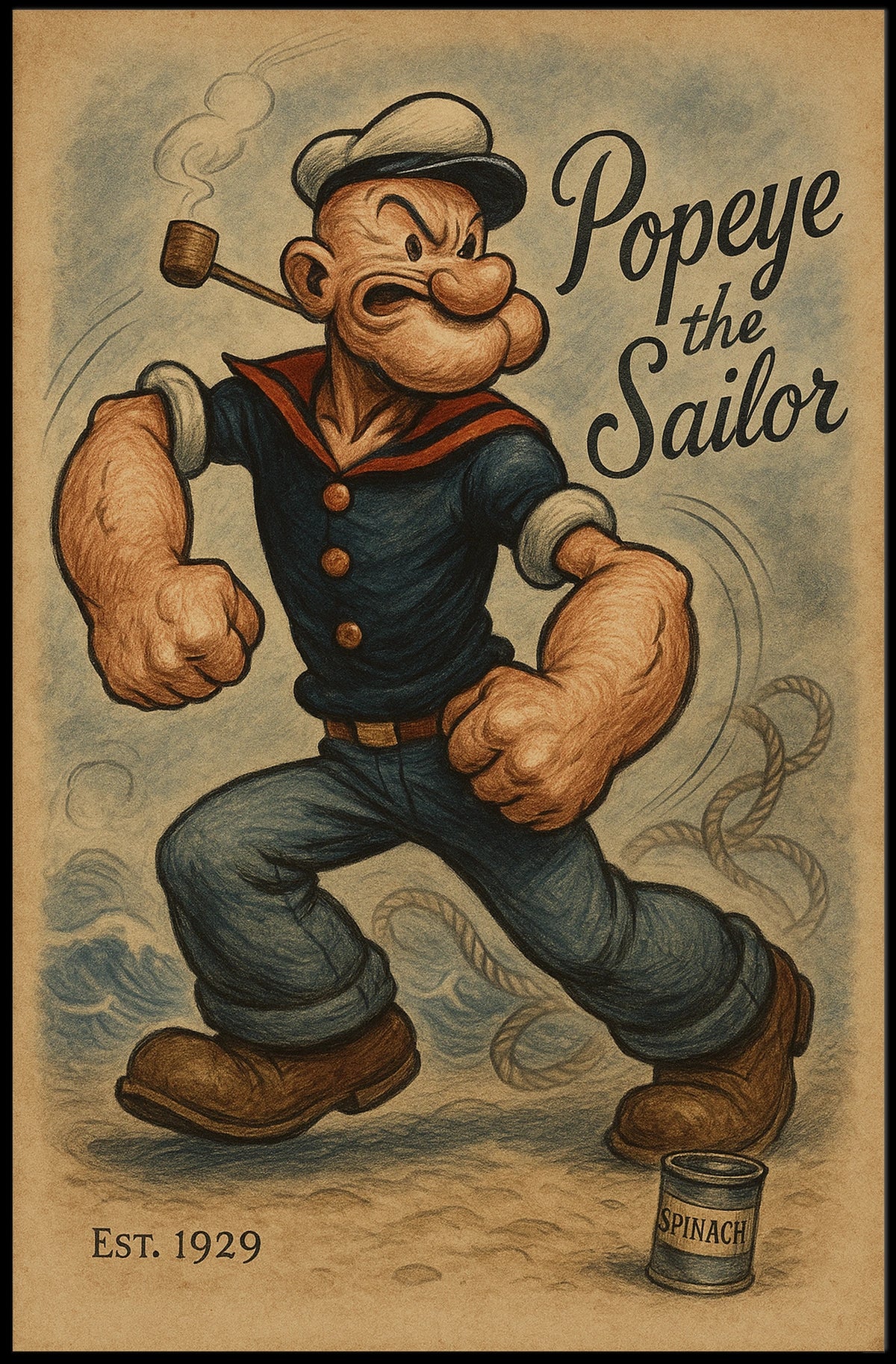 Popeye 1929 Art Poster POP-172