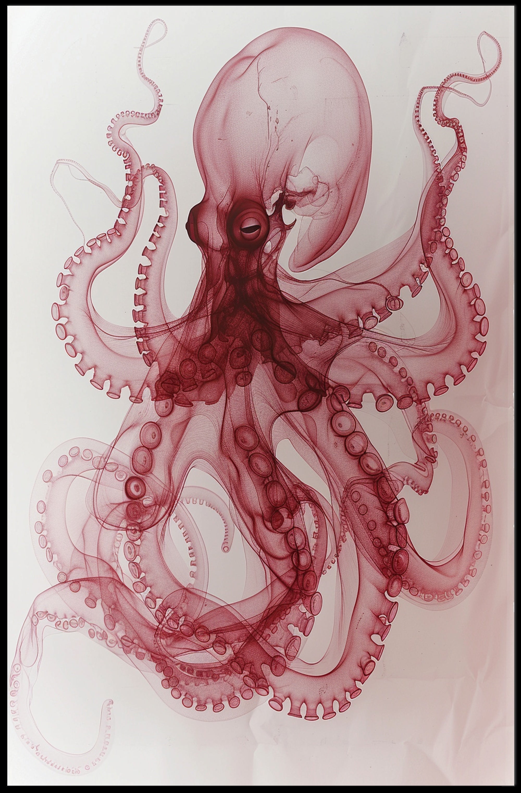 The Artful Octopus Wall Art Poster Print for Home Decor PosterGoat