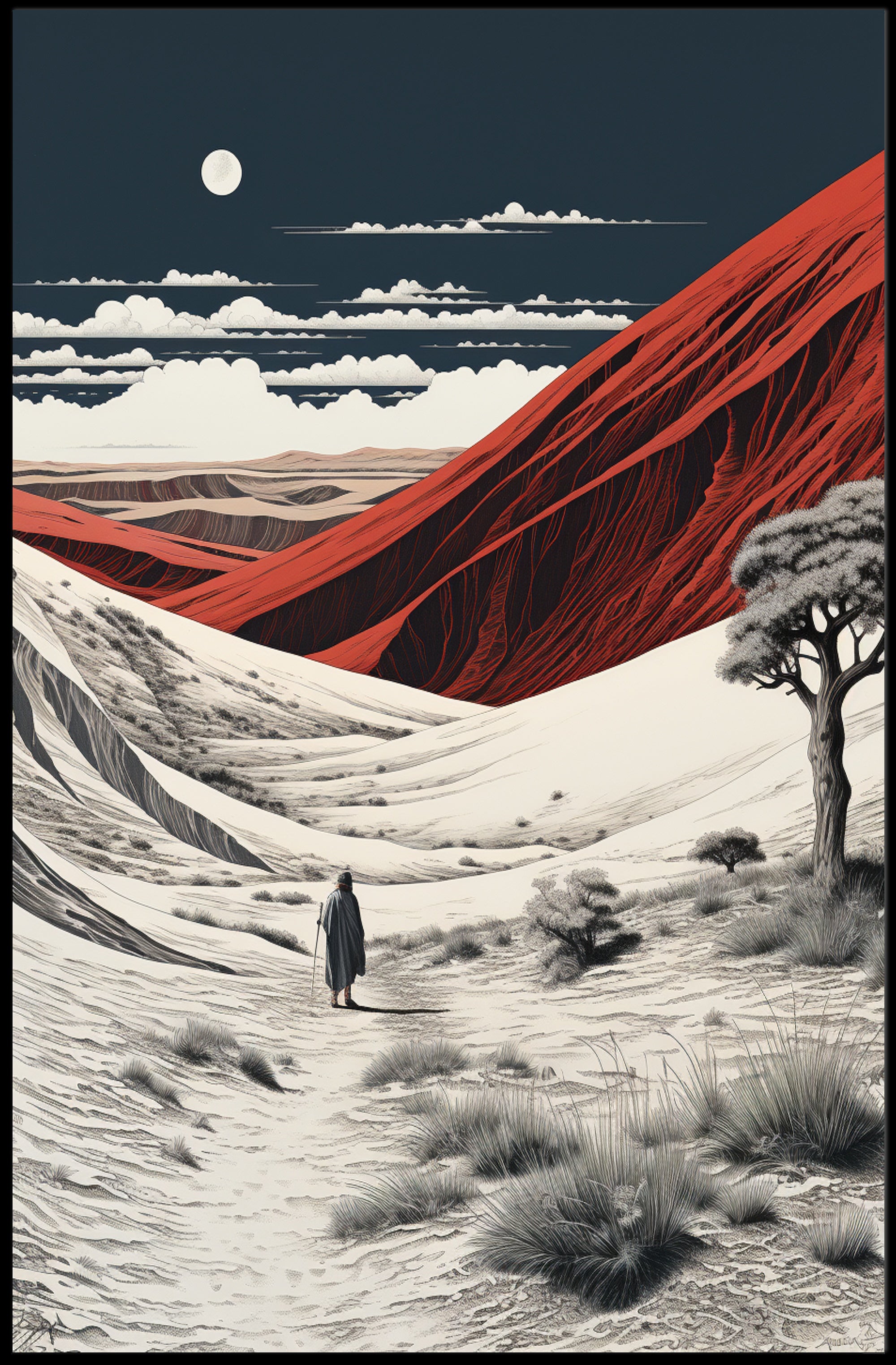Desert Wanderer Poster
