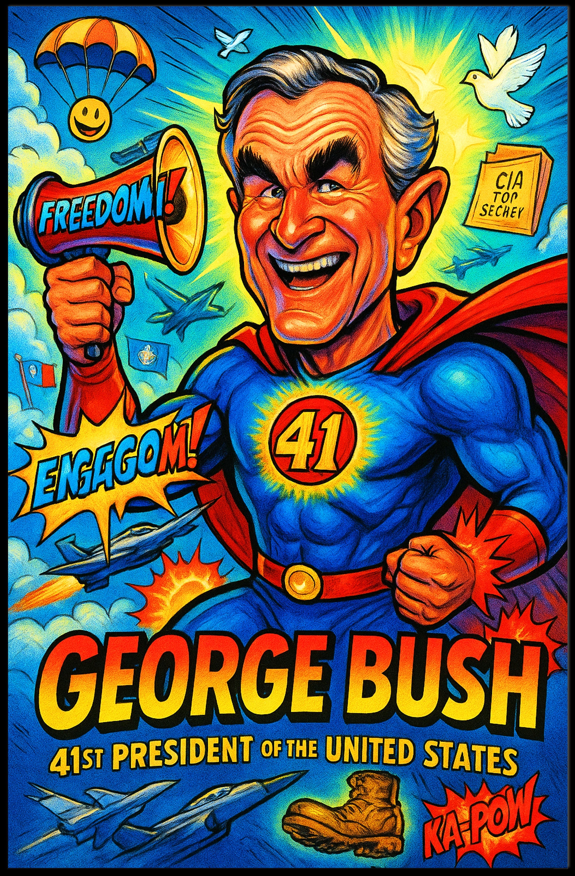 George Bush 41st President Poster PosterGoat