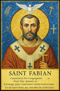 Saint Fabian Poster PosterGoat