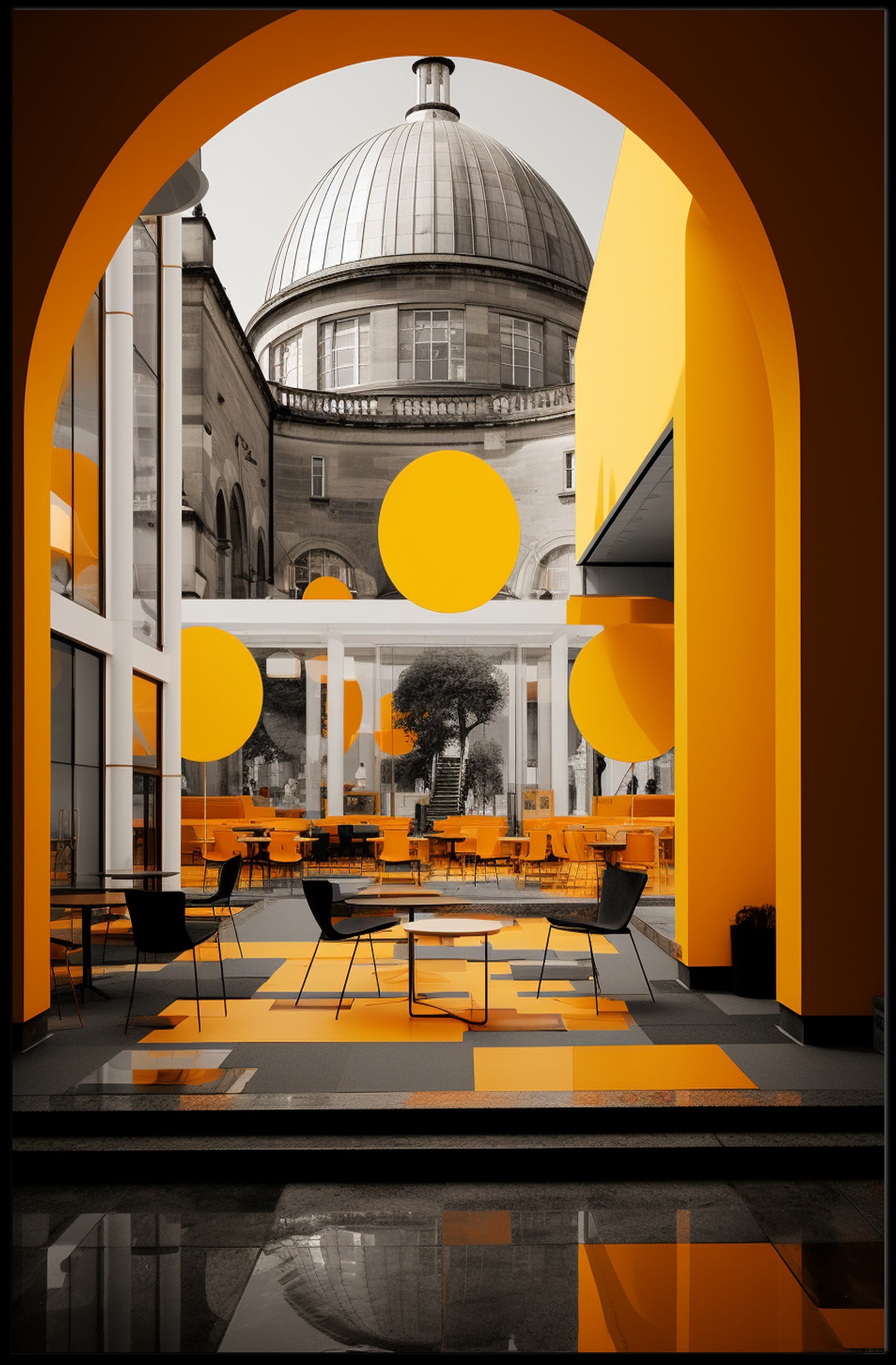 Modern Architectural Elegance Modern Poster