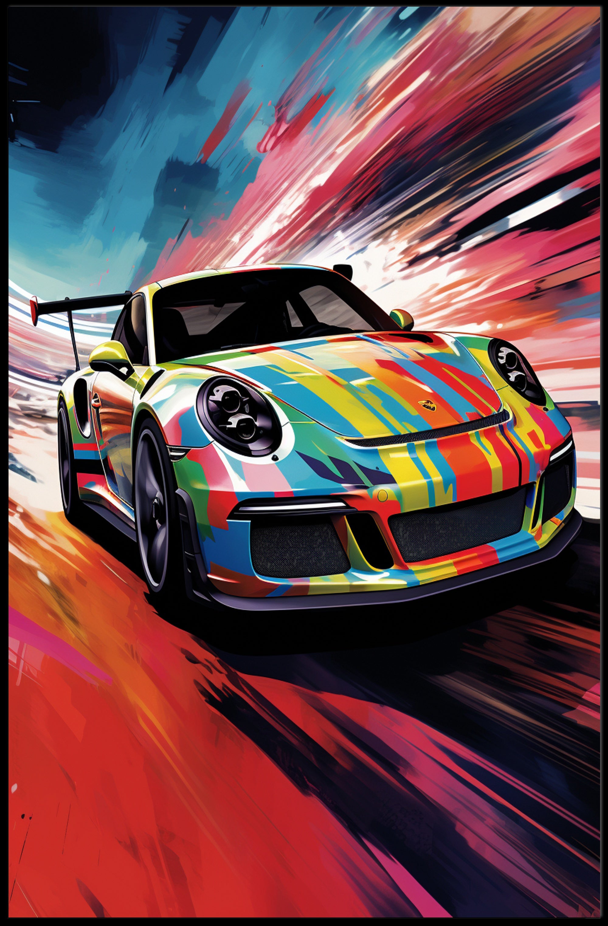 Vibrant Speed Poster