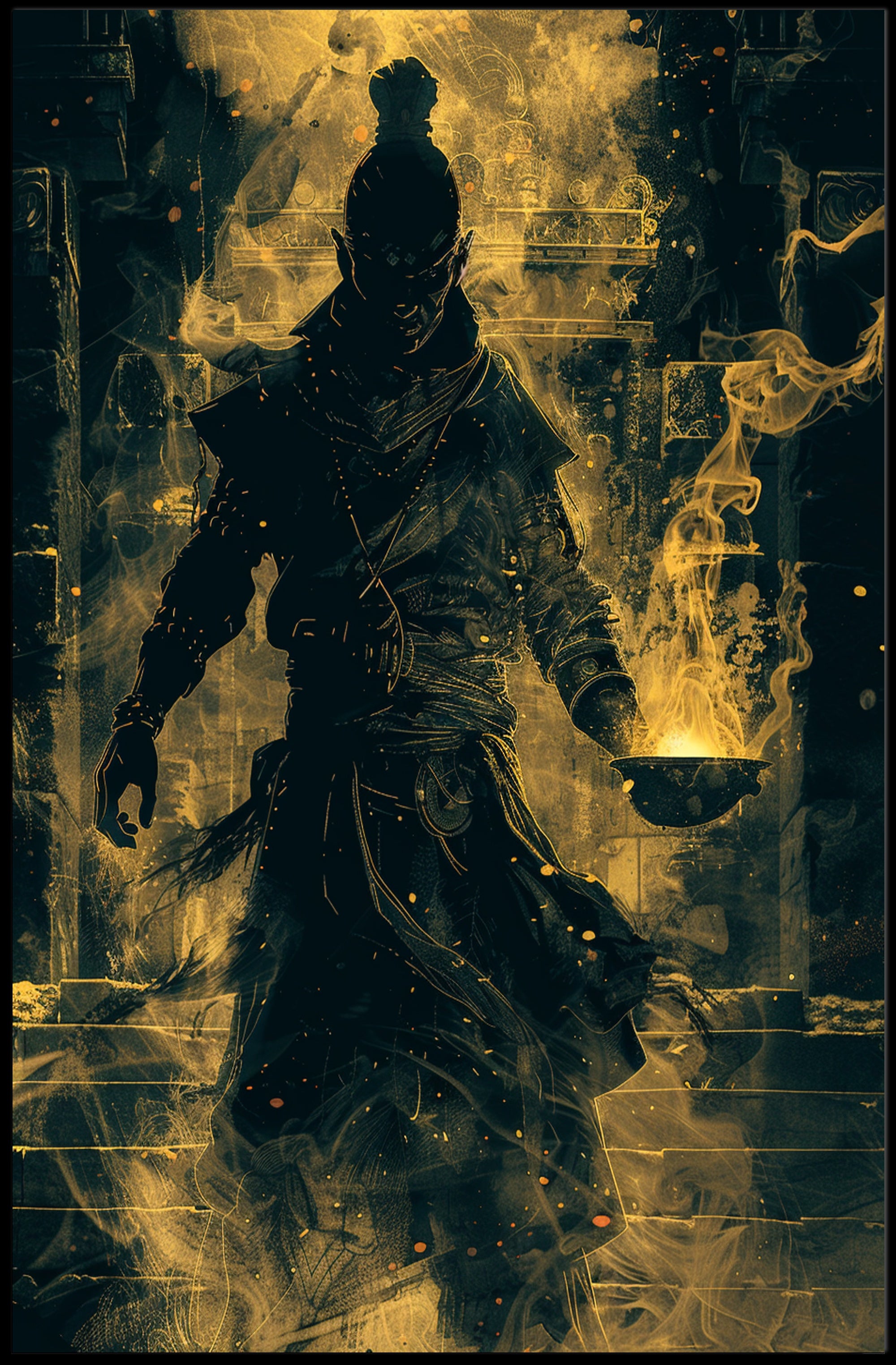 The Enigmatic Monk Poster PosterGoat