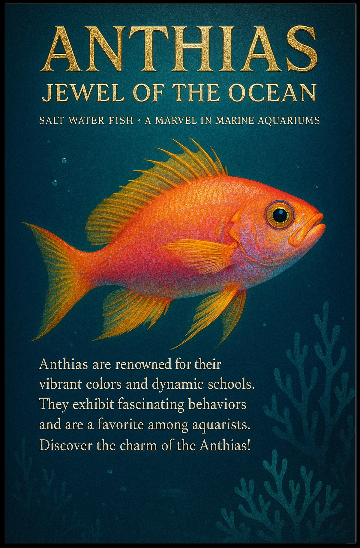 Anthias Jewel of the Ocean Poster