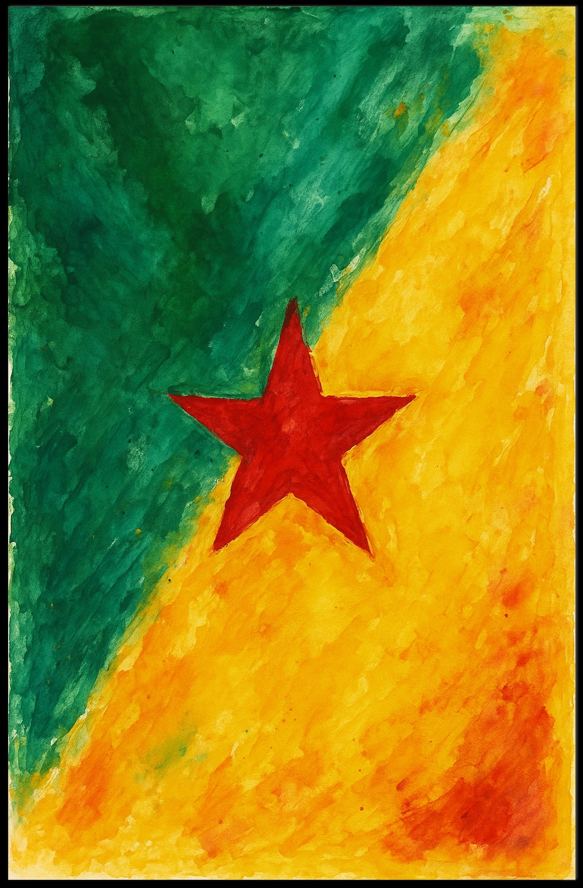 Vibrant Starburst Poster