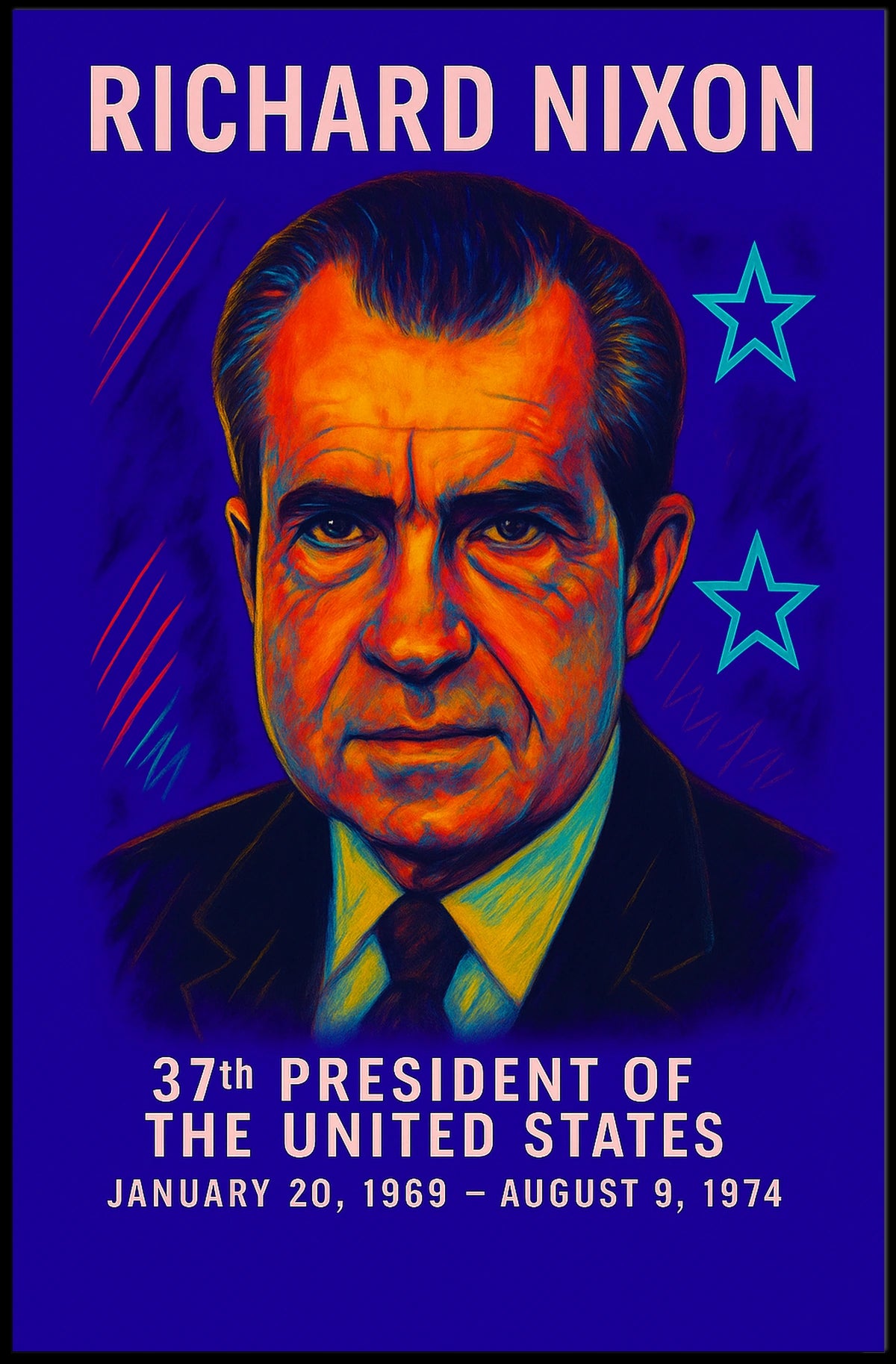 Richard Nixon 37th President Poster