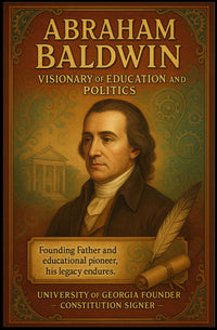 Abraham Baldwin Visionary Vintage Historical or Presidential Poster