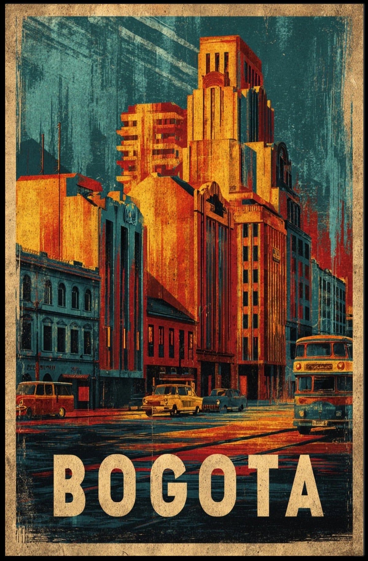Bogota Cityscape Poster