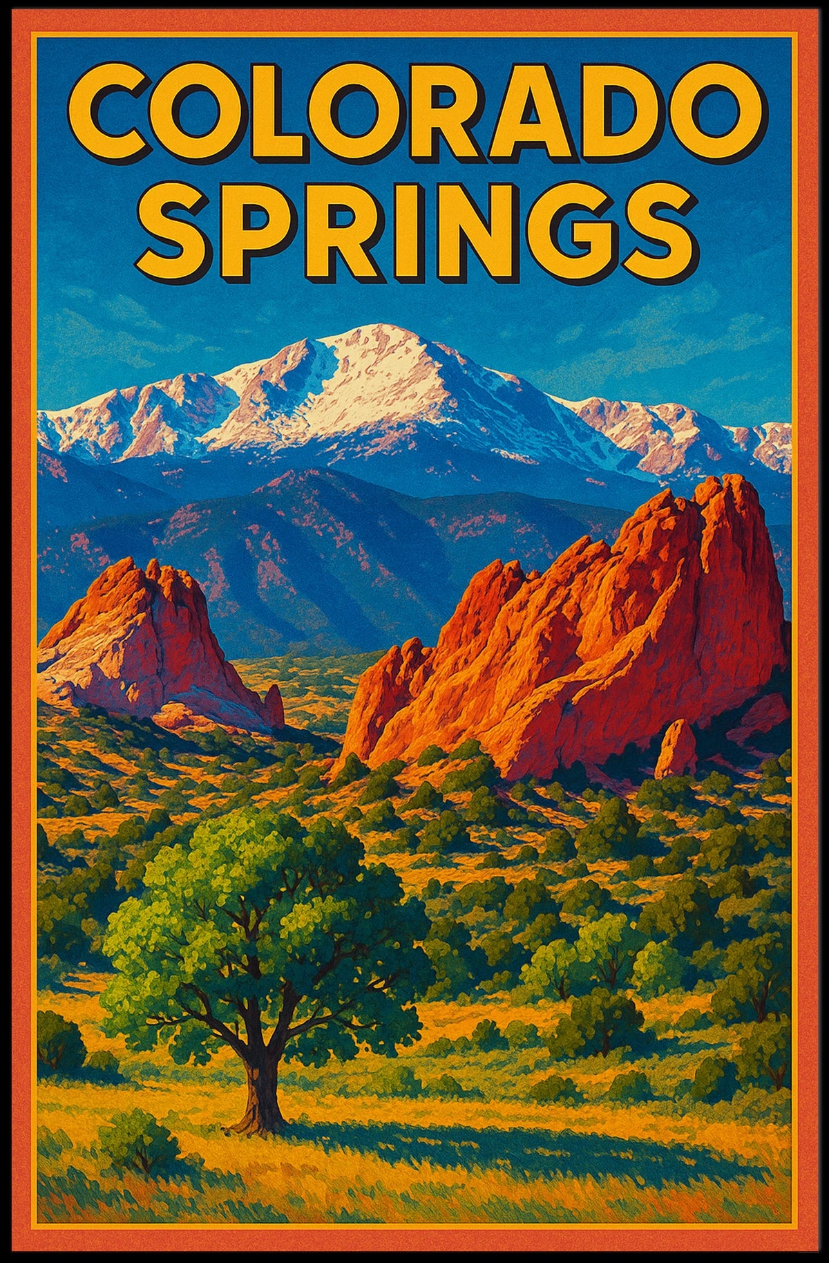 Colorado Springs Scenic Poster