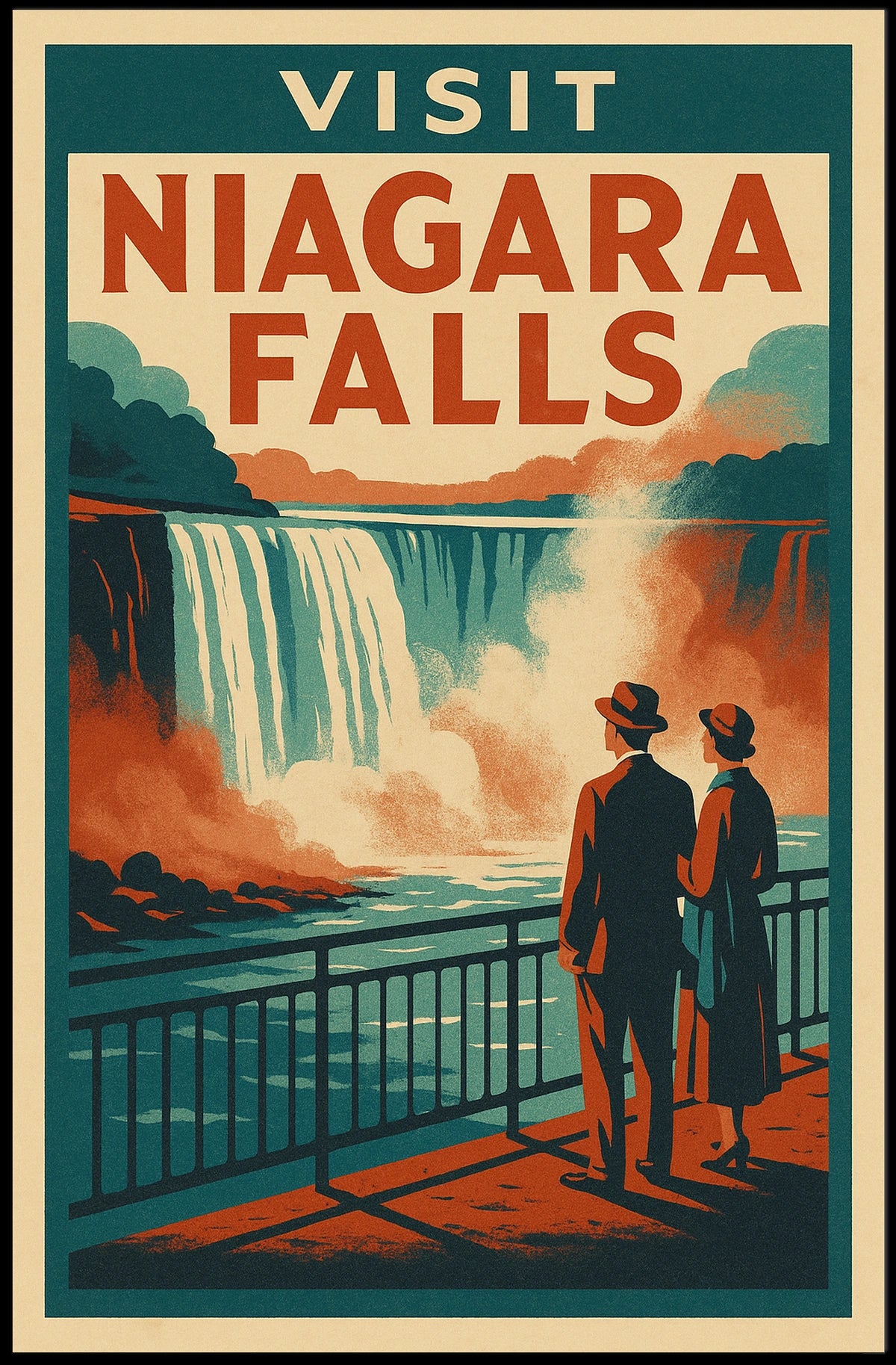 Visit Niagara Falls Poster