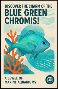 Discover the Charm of the Blue Green Chromis Poster