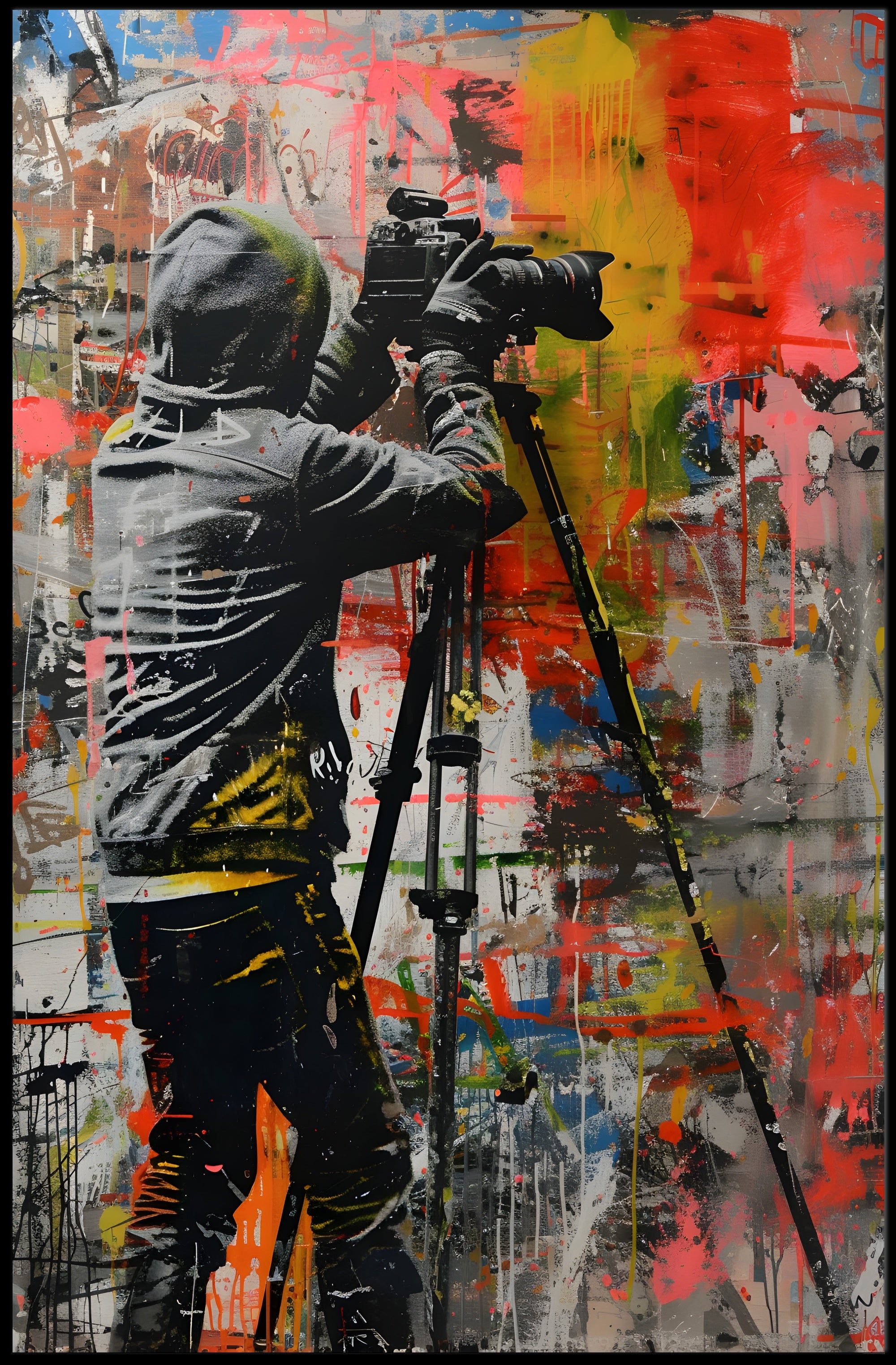 Urban Photography Street Art Poster: A Burst of Creativity