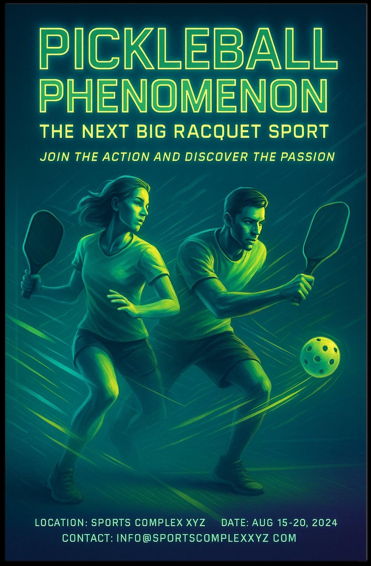 Pickleball Phenomenon Poster