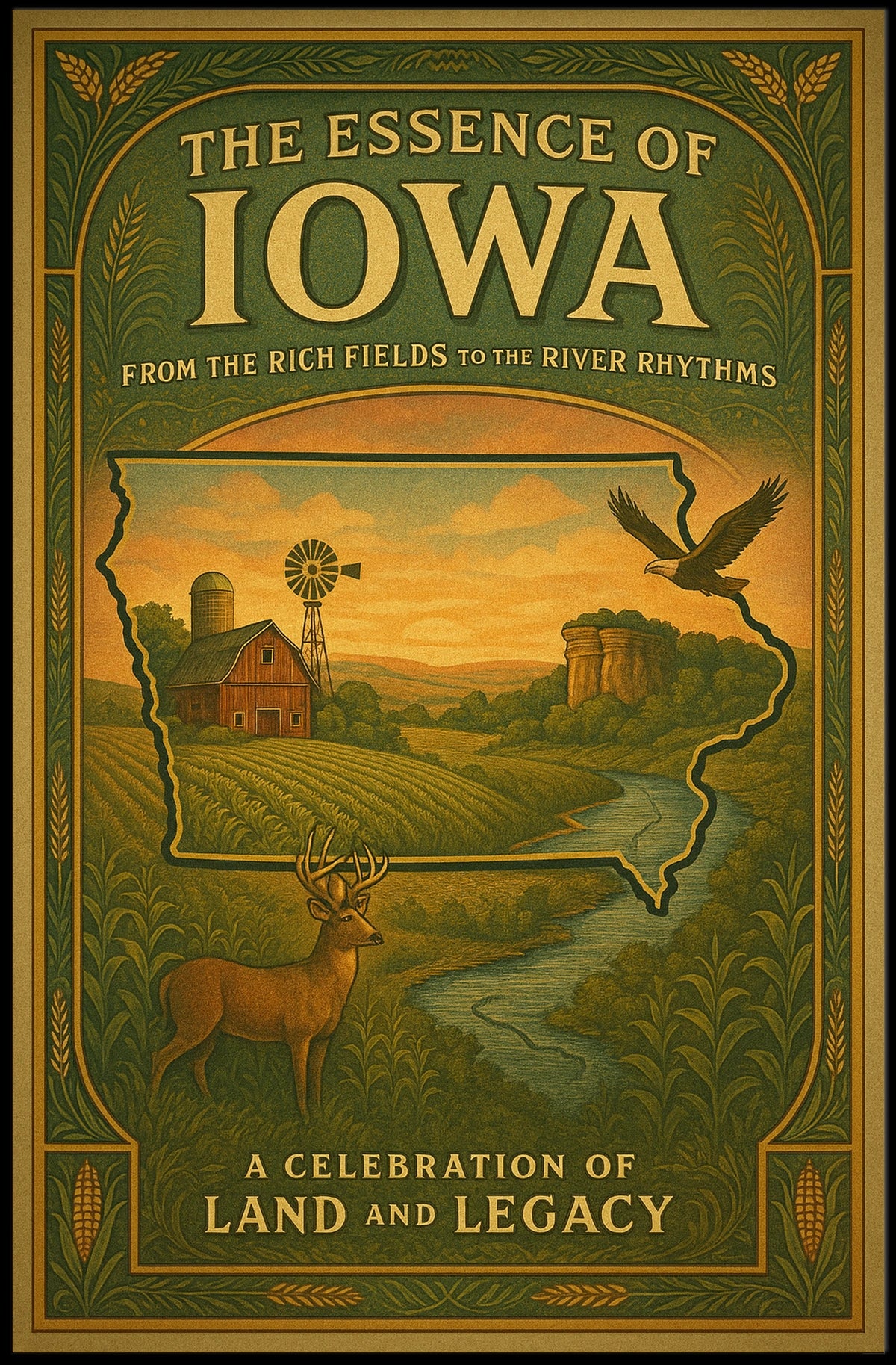 The Essence of Iowa Poster