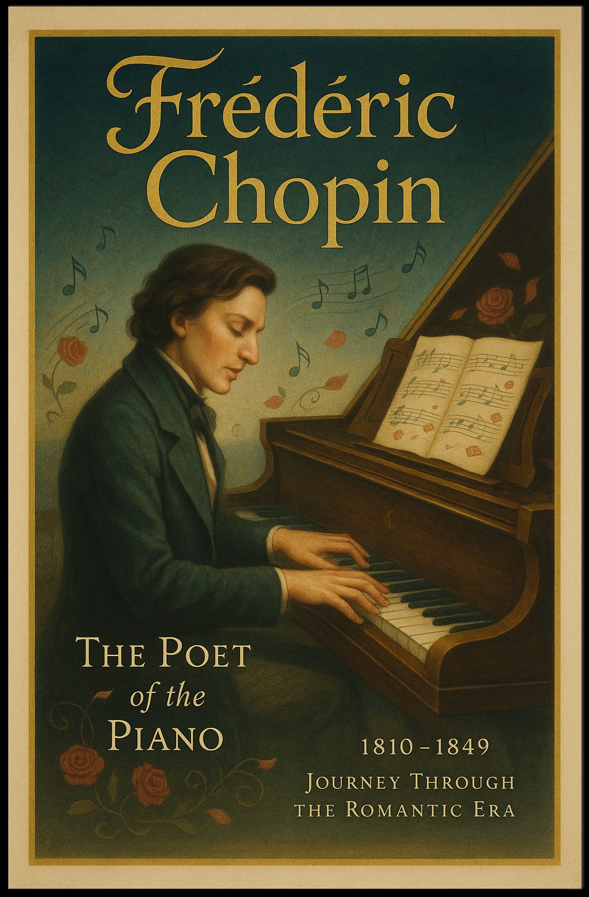 Frédéric Chopin The Poet of the Piano Poster PosterGoat