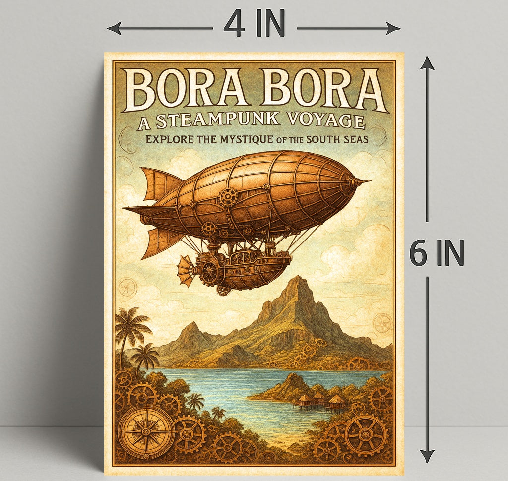 Bora Bora  A Steampunk Voyage Poster PosterGoat