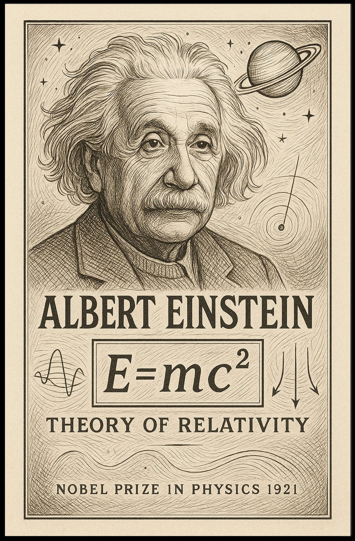 Albert Einstein Nobel Prize In Physics Poster