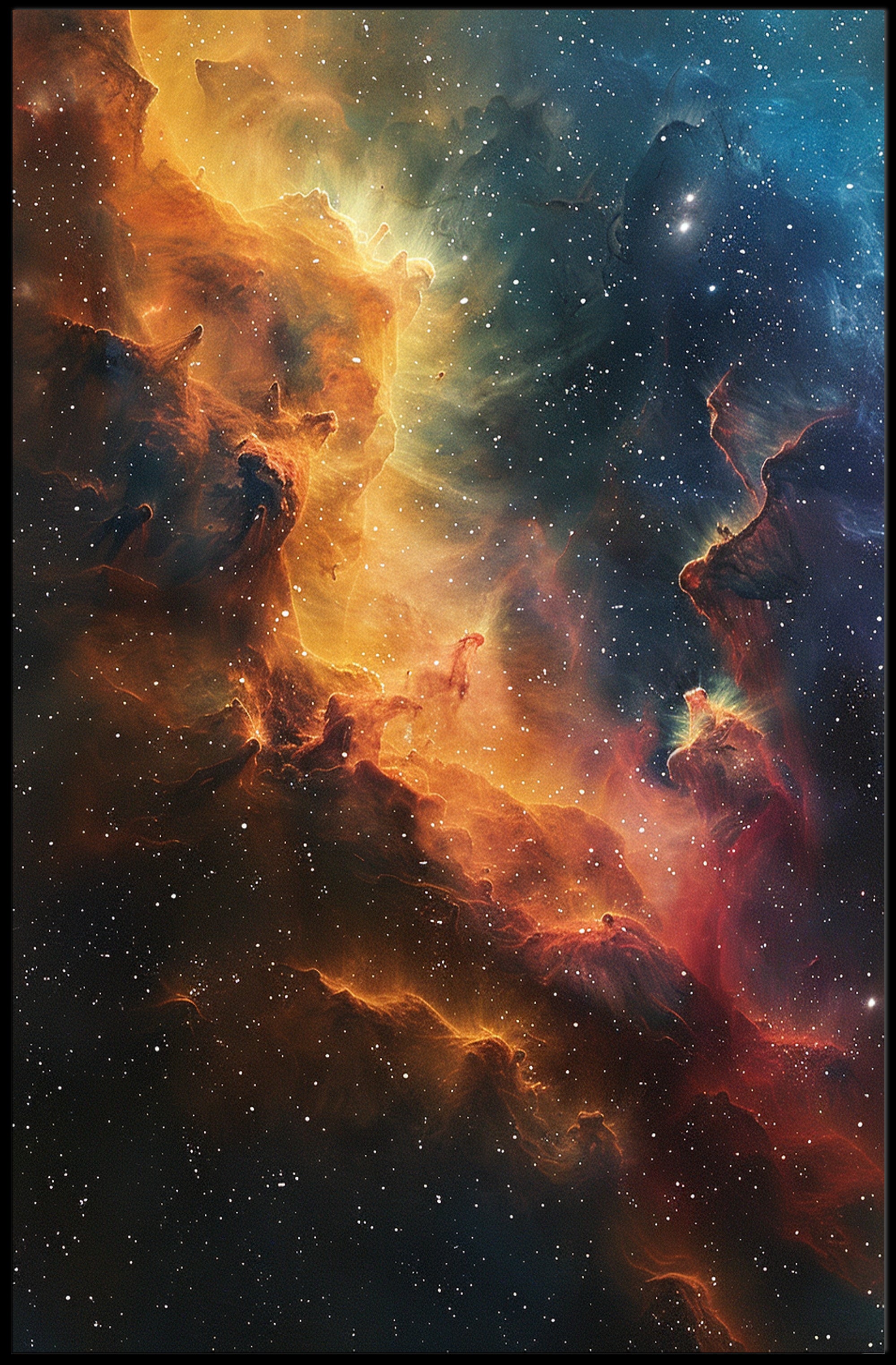 Ethereal Cosmic Nebula Photorealistic Space or Astronomy Poster PosterGoat