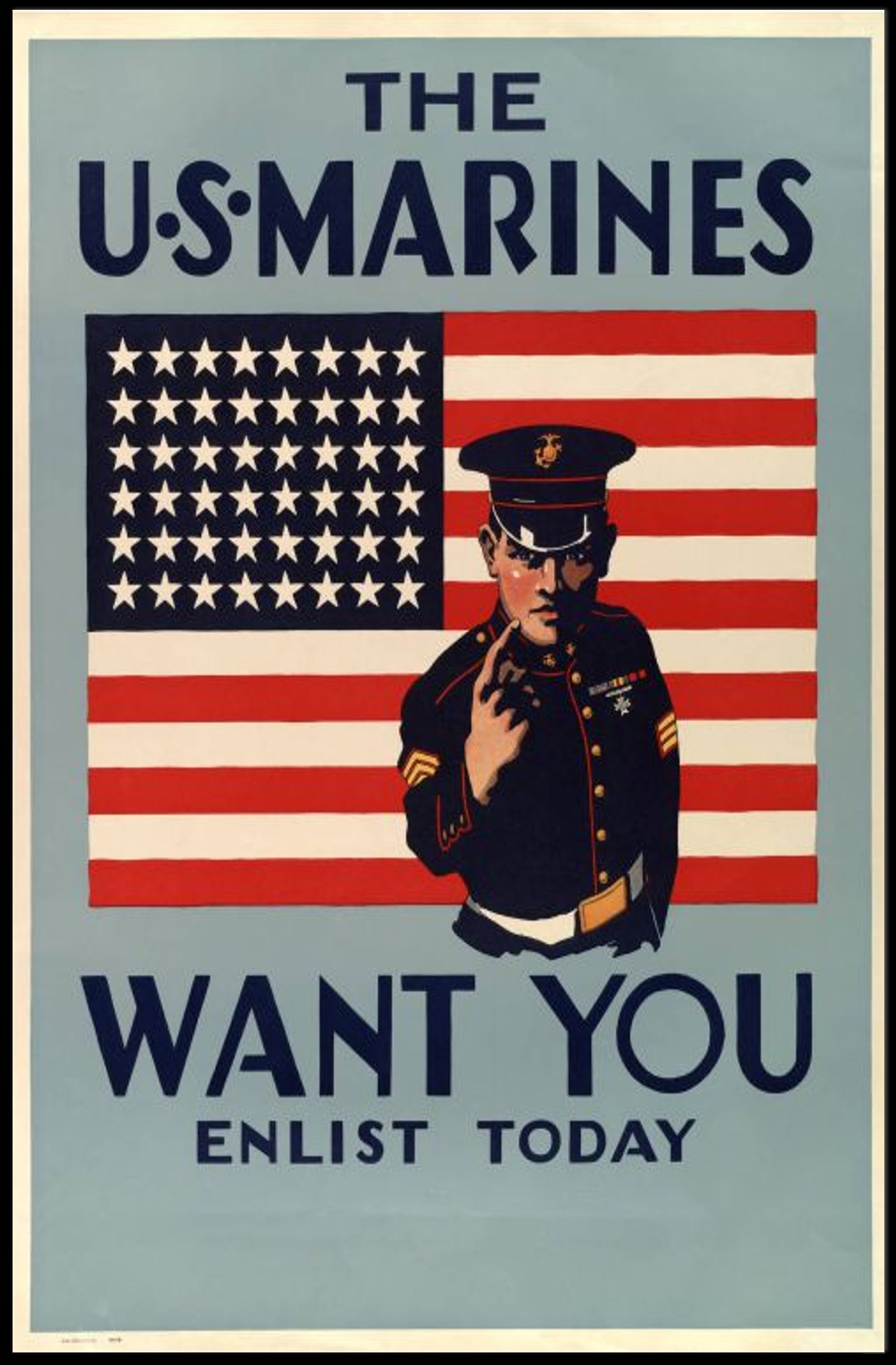 The U.S. Marines Recruitment Poster PosterGoat