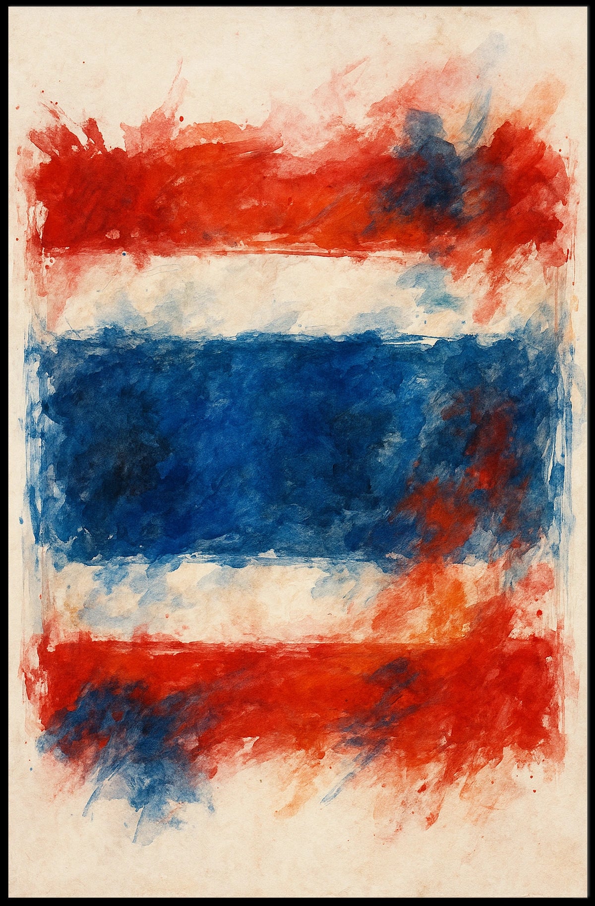 Abstract National Colors Poster