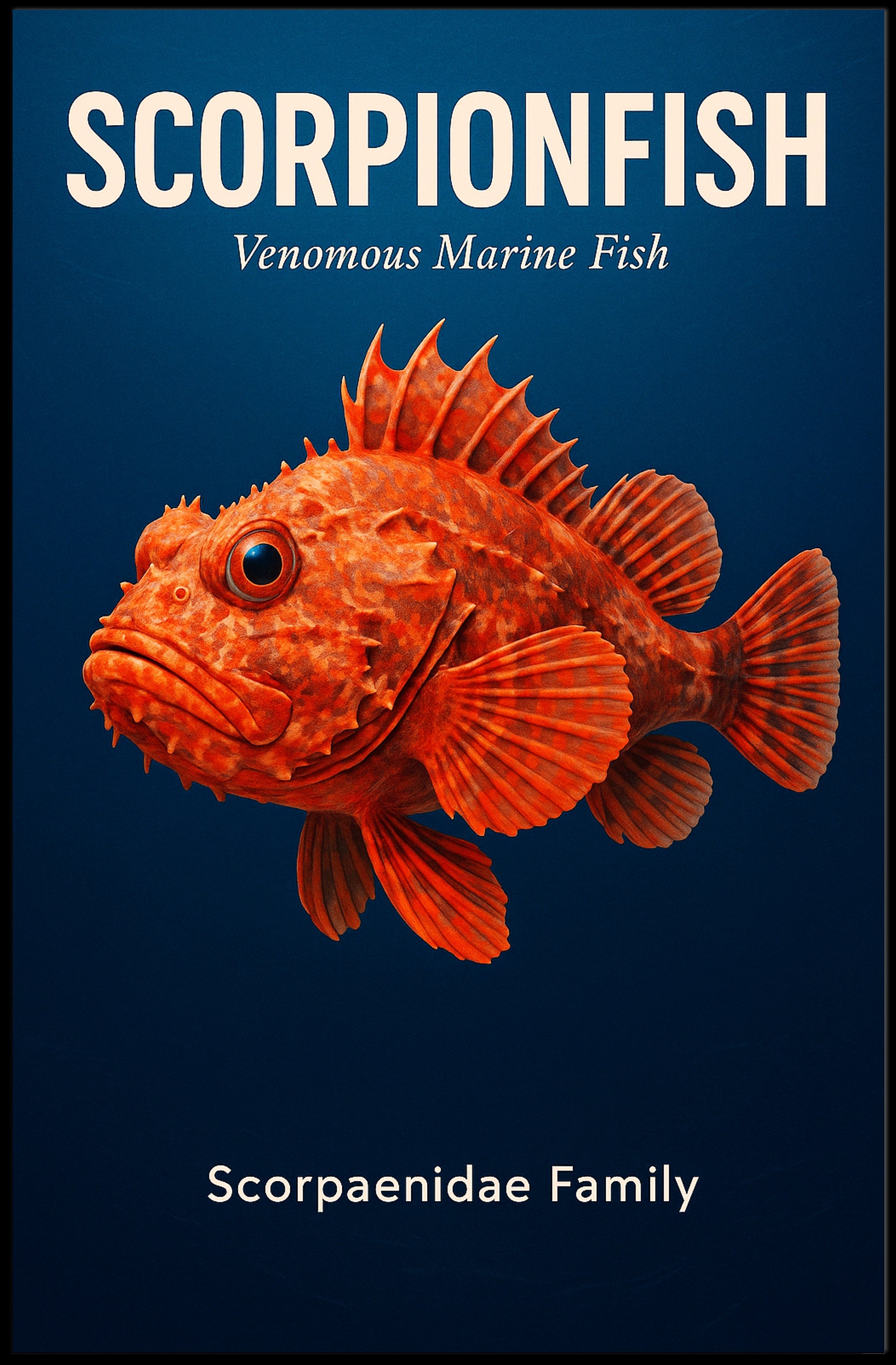 Scorpionfish Venomous Marine Fish Poster PosterGoat