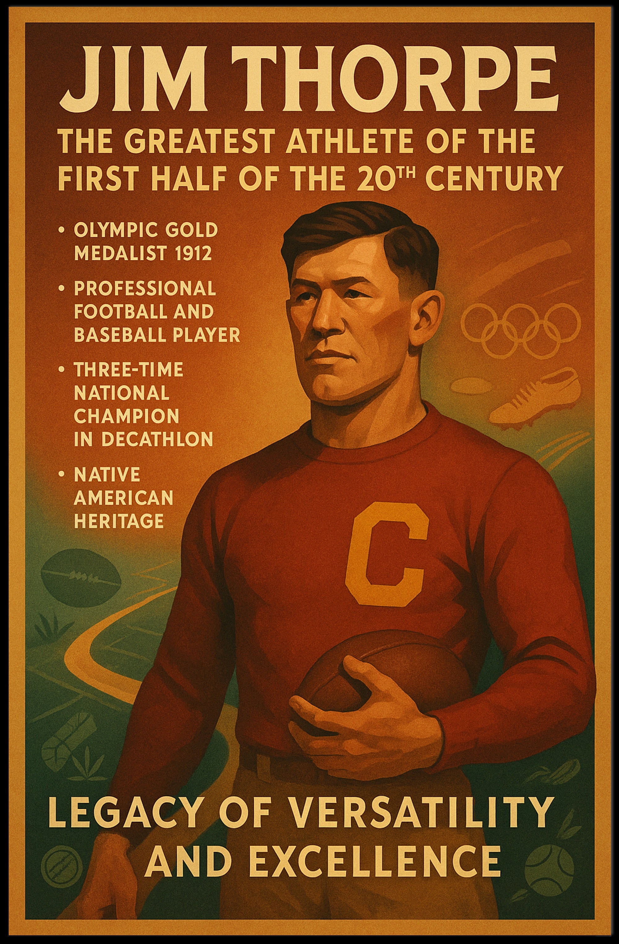 Celebrating a Legendary Athlete Poster