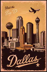 Discover Dallas Poster