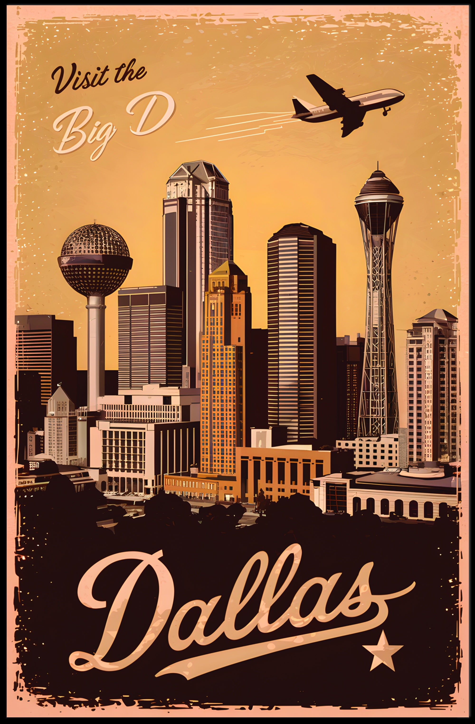 Discover Dallas Poster