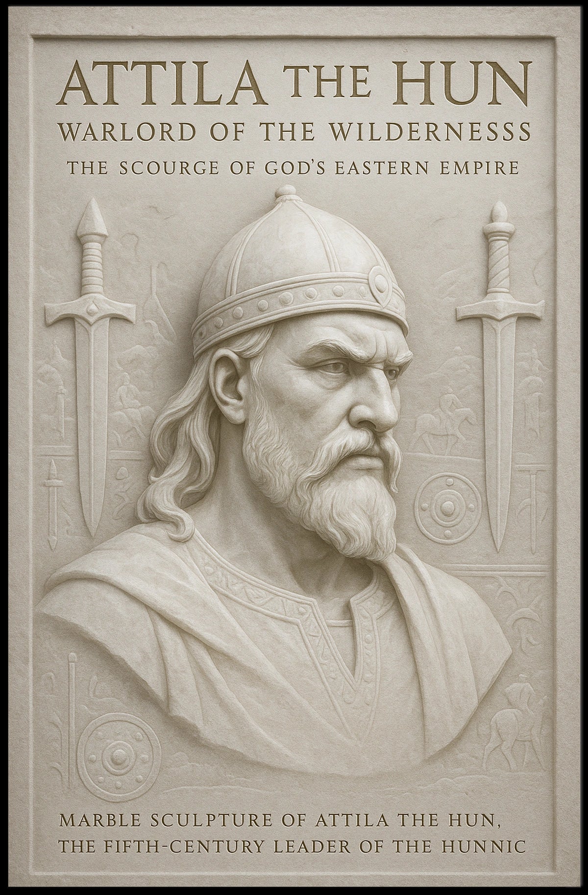 Attila the Hun Warlord of the Wilderness Poster
