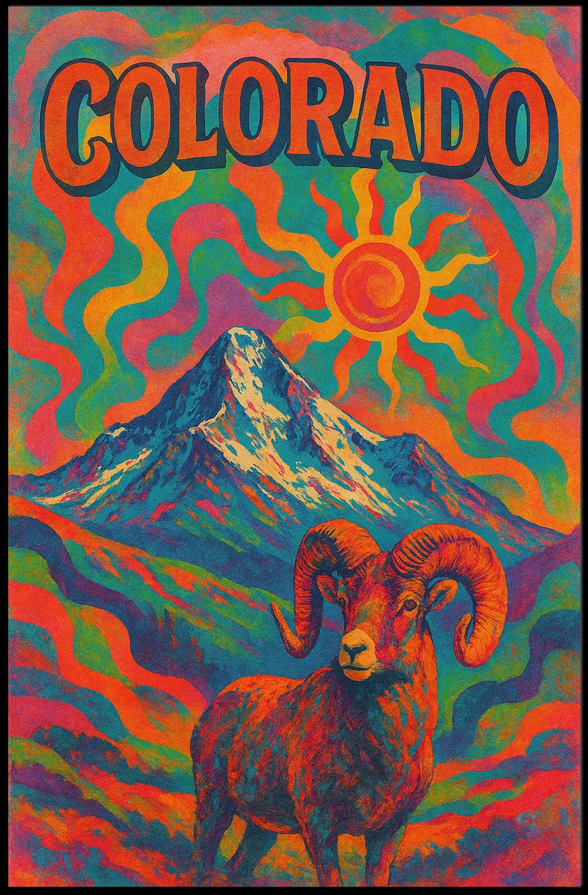 Colorado Psychedelic Poster