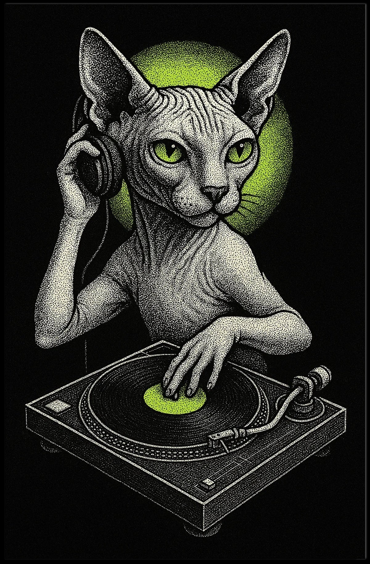 Dj Cat Groove Poster