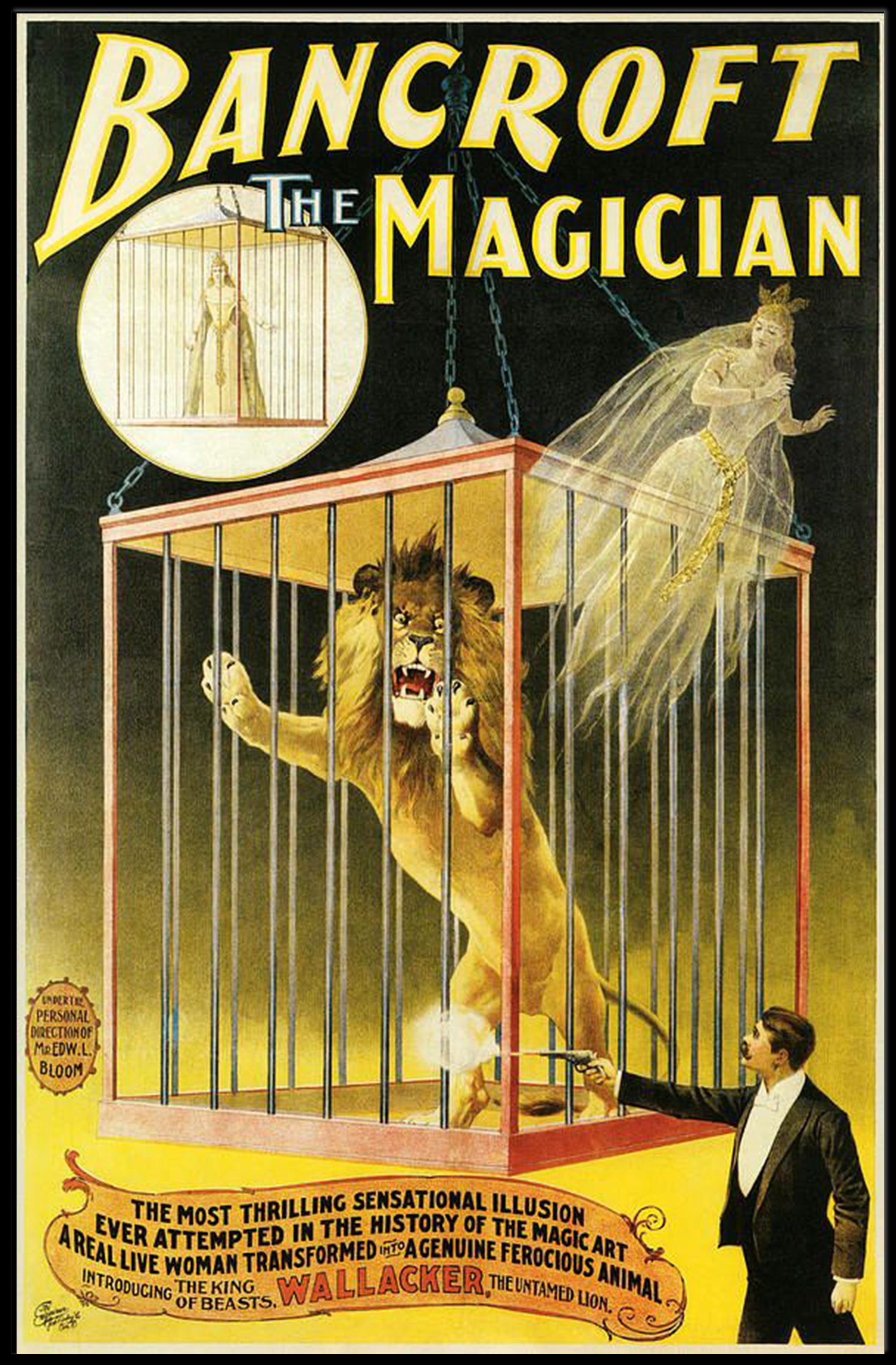 Bancroft The Magician Vintage Poster - Cultural or Heritage Poster