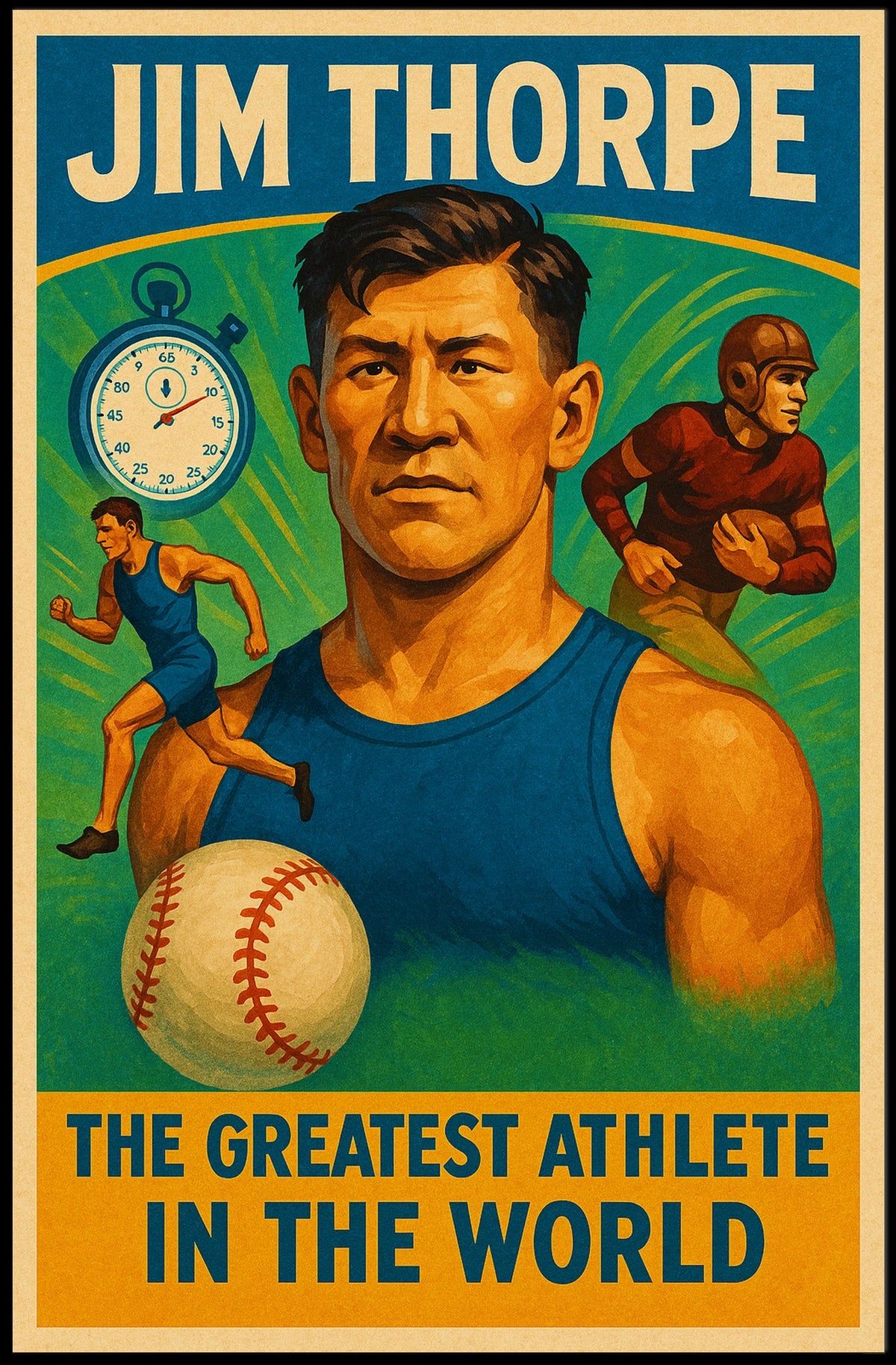 Celebrating a Legend The Greatest Athlete in the World Poster