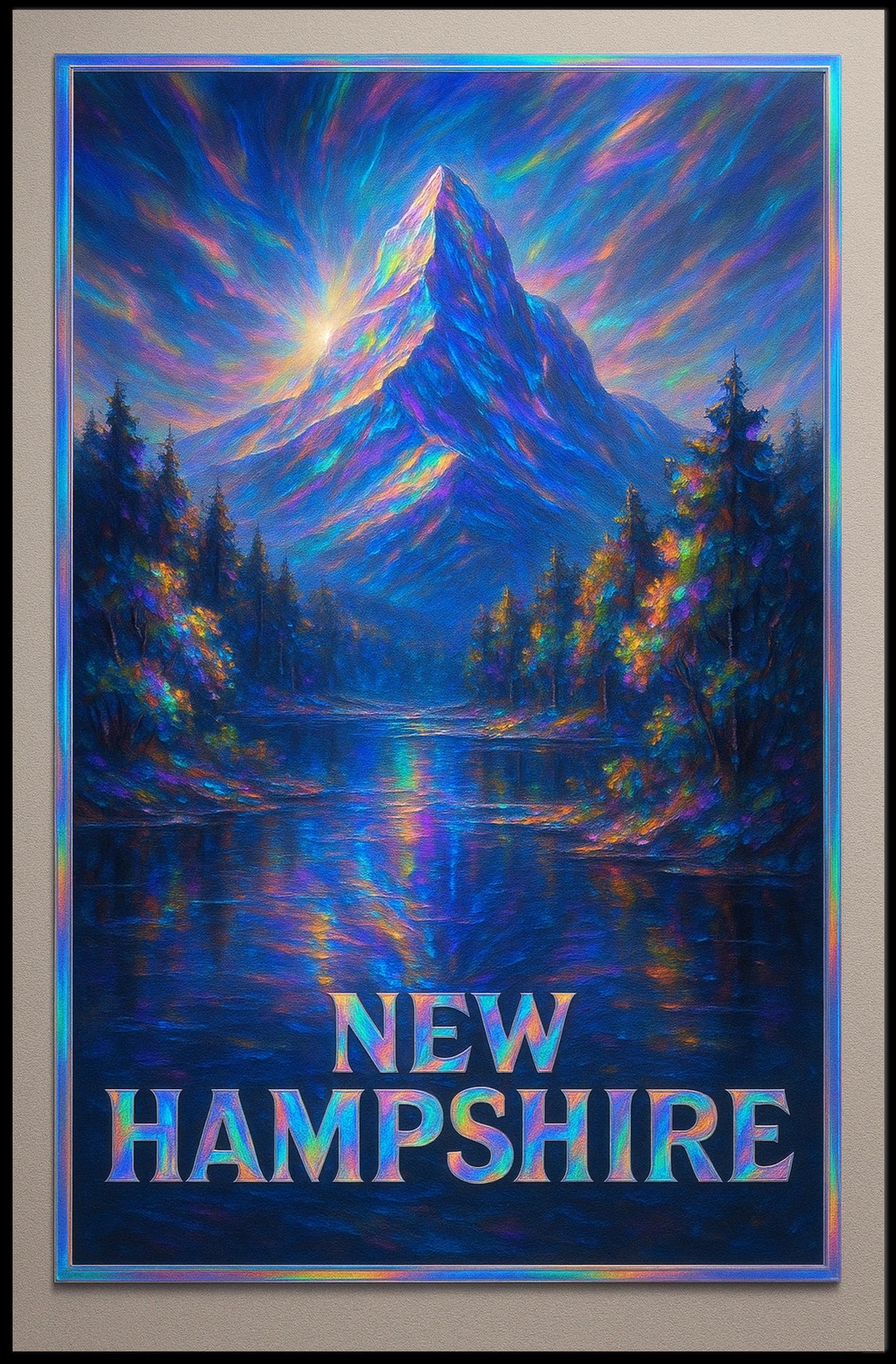 New Hampshire Majestic Mountain Poster