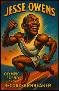 Olympic Legend Vintage Sports Poster