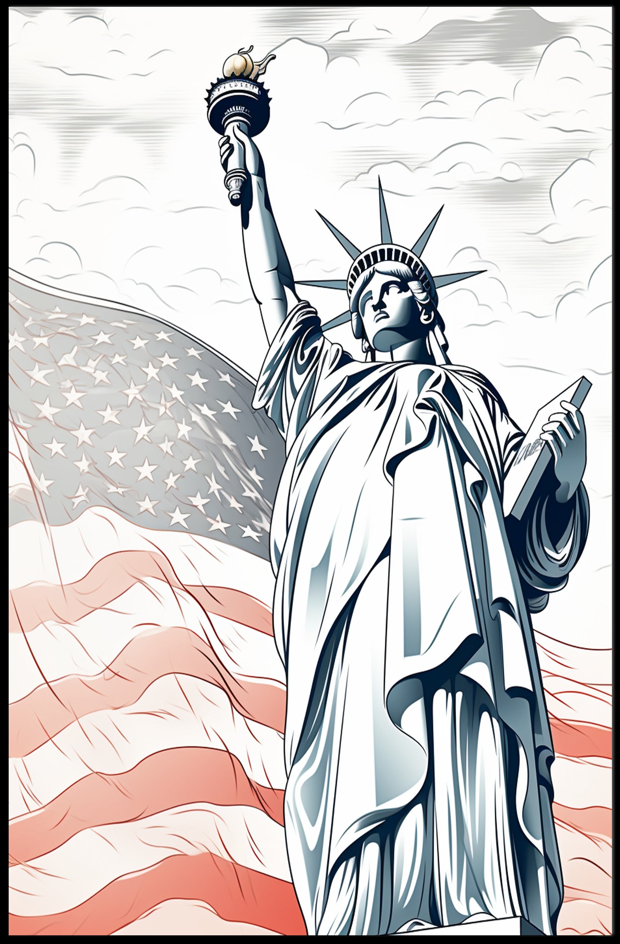 Liberty And Freedom Poster